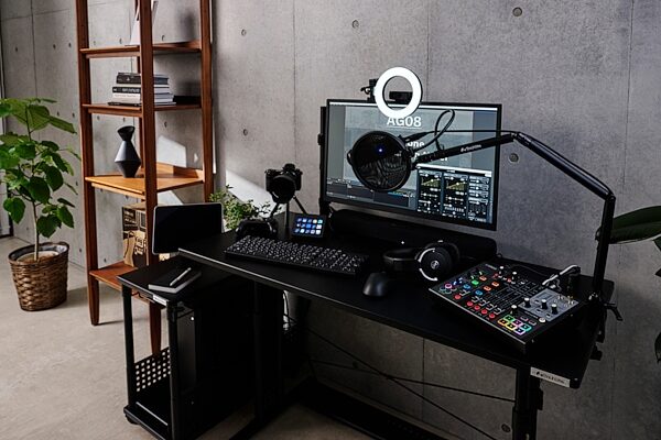 open zoom image for Yamaha AG08 Livestreaming Mixer, Black, Action Position Front