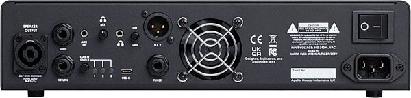 open zoom image for Aguilar AG700v2 AG Gen 2 Bass Amp Head (700 Watts), New, Action Position Back