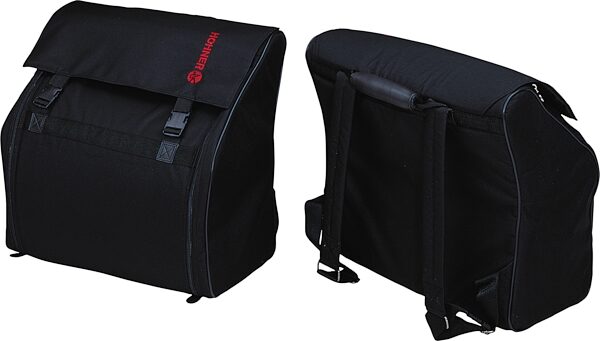 open zoom image for Hohner AGB Corona Accordion Gig Bag, Open Box (Like New), Action Position Back