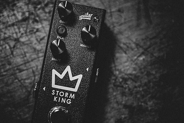 open zoom image for Aguilar Storm King Bass Distortion Fuzz Pedal, New, Action Position Back