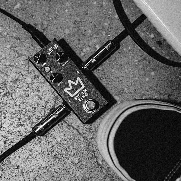open zoom image for Aguilar Storm King Bass Distortion Fuzz Pedal, New, Action Position Back
