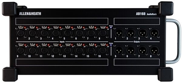 open zoom image for Allen and Heath AB168 AudioRack 16x8 Remote Stagebox, New, Front