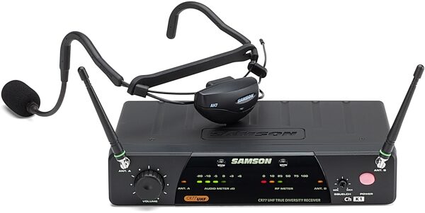 open zoom image for Samson AirLine 77 AH7 Fitness Headset Wireless Microphone System, Band K1 (489.050 MHz) , Main View