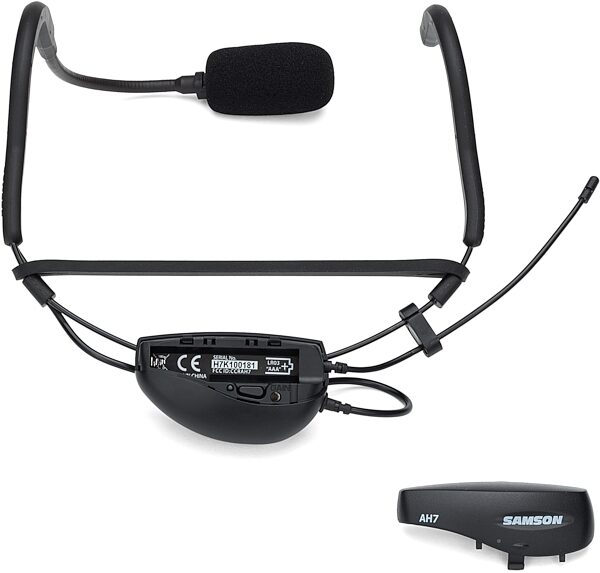 open zoom image for Samson AirLine 77 AH7 Fitness Headset Wireless Microphone System, Band K1 (489.050 MHz) , Headset Battery Pack