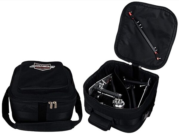 open zoom image for Ahead Armor Double Bass Drum Pedal Padded Bag, In Use