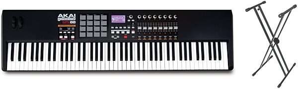 open zoom image for Akai MPK88 88-Key MIDI Controller Keyboard, with Free World Tour Keyboard Stand