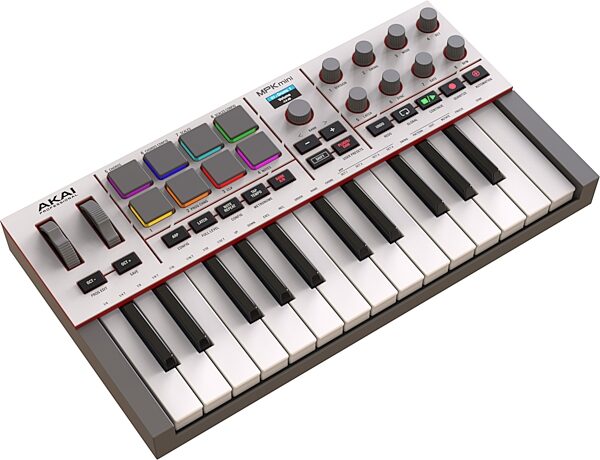 open zoom image for Akai MPK Mini IV USB MIDI Keyboard Controller, 25-Key, Gray, Action Position Back