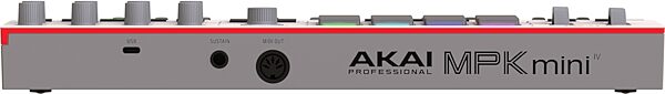 open zoom image for Akai MPK Mini IV USB MIDI Keyboard Controller, 25-Key, Gray, Action Position Back