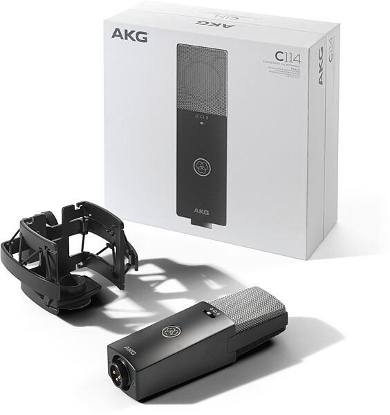 open zoom image for AKG C114 Large-Diaphragm Multi-Pattern Condenser Microphone, New, Action Position Back