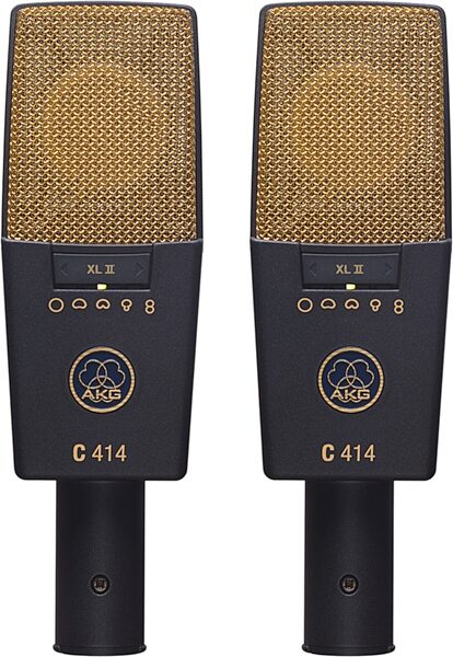 open zoom image for AKG C 414 XL II ST Large-Diaphragm 9-Pattern Condenser Microphones, Stereo Matched Pair, New, Action Position Back