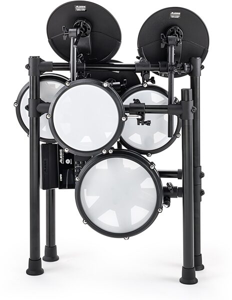 open zoom image for Alesis Nitro Max Electronic Drum Set, 8-Piece, Red/Black, Action Position Back