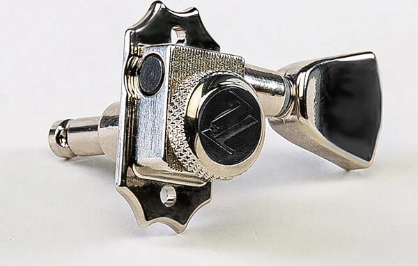 open zoom image for Allparts TK-7132-001 True Lok Locking Tuners, New, Action Position Back