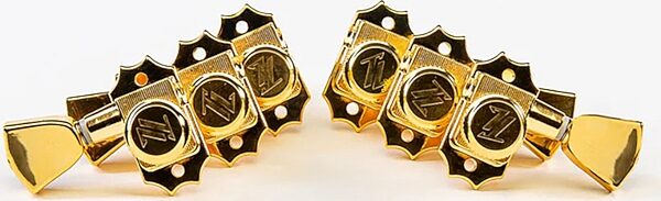 open zoom image for Allparts True Lok Vin-Mod 3x3 Locking Tuners, Gold, Main