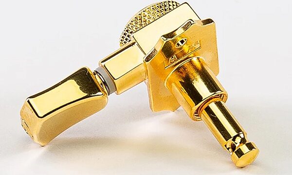 open zoom image for Allparts True Lok Vin-Mod 3x3 Locking Tuners, Gold, Action Position Back