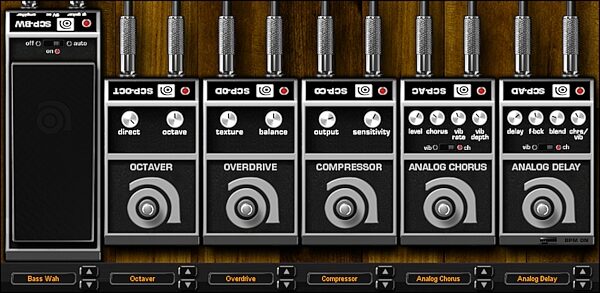 open zoom image for IK Multimedia Ampeg SVX Bass Amplifier and FX Modeling Plug-In, Stomps
