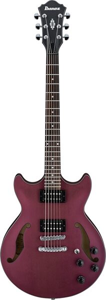 open zoom image for Ibanez AM73B Artcore Electric Guitar, Flat Transparent Red