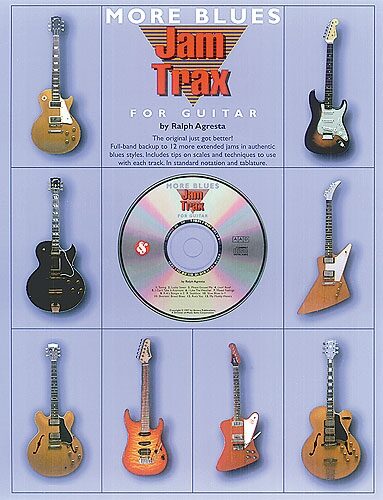 open zoom image for More Blues Jam Trax For Guitar Book and CD, Main