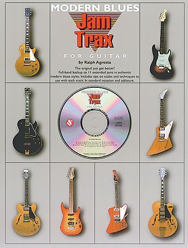 open zoom image for Jam Trax Modern Blues For Guitar Book and CD, Main