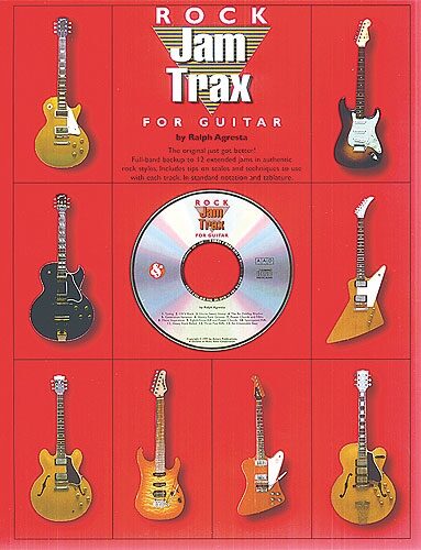 open zoom image for Jam Trax Rock For Guitar Book and CD, Main