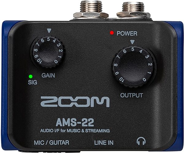 open zoom image for Zoom AMS-22 USB Audio Interface, New, Action Position Back