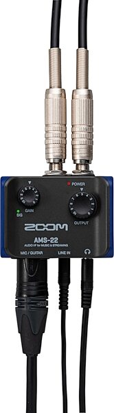 open zoom image for Zoom AMS-22 USB Audio Interface, New, Action Position Back