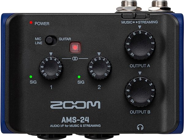 open zoom image for Zoom AMS-24 USB Audio Interface, New, Action Position Back