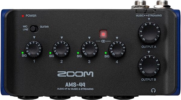 open zoom image for Zoom AMS-44 USB Audio Interface, New, Action Position Back