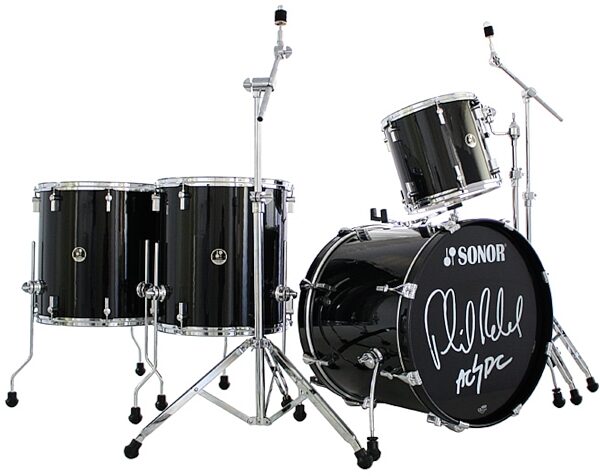 open zoom image for Sonor Phil Rudd Signature 4-Piece Drum Shell Kit, Black
