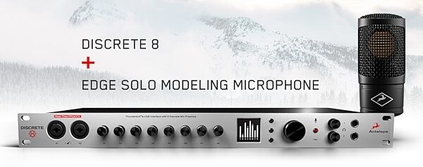 open zoom image for Antelope Audio Discrete 8 USB & Thunderbolt Audio Interface, Discrete 8 with Edge Solo Mic Bundle