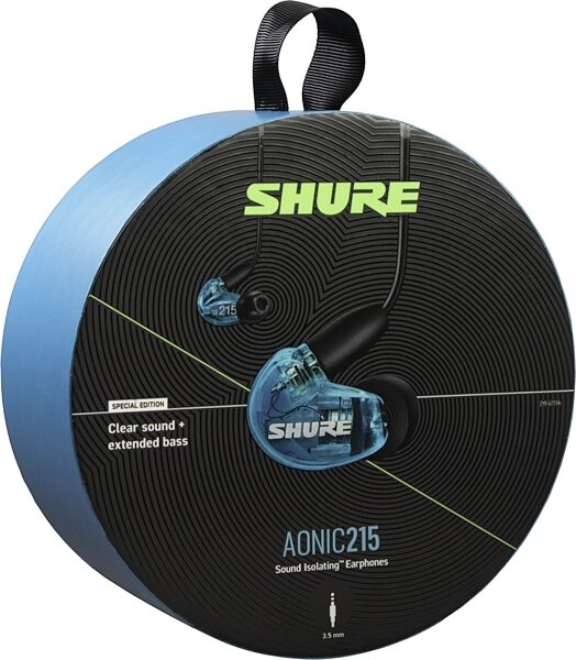 open zoom image for Shure AONIC 215 Sound Isolating Earphones, Blue, SE215DYBL+UNI, Detail Side