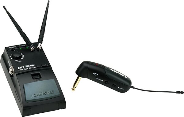 open zoom image for Samson Airline AG1 UHF Guitar/Bass Wireless with Right Angled Plug, Main