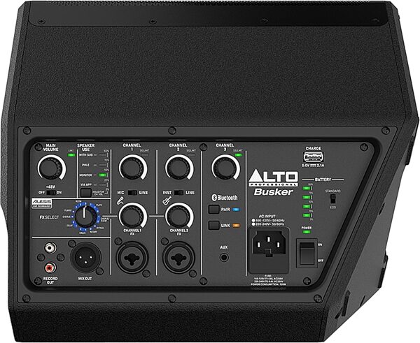 open zoom image for Alto Professional Busker Battery-Powered PA System, Single, Action Position Back