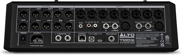 open zoom image for Alto Professional TMD16 Digital Mixer, New, Action Position Back