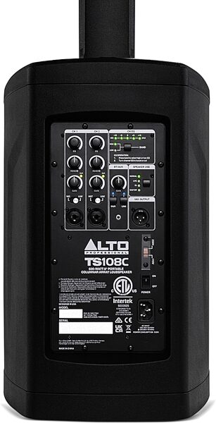 open zoom image for Alto Professional TS108C Compact Column Array PA System, New, Action Position Back