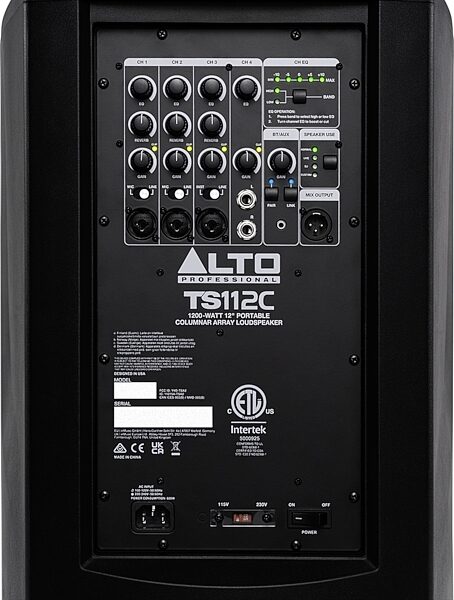 open zoom image for Alto Professional TS112C Compact Column Array PA System, New, Action Position Back