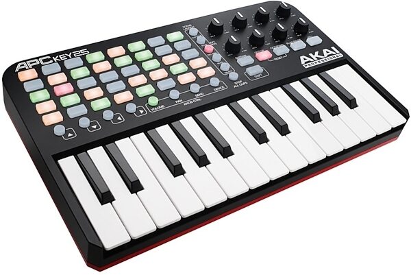 open zoom image for Akai APC Key 25 Ableton Live Keyboard Controller, 25-Key, Angle