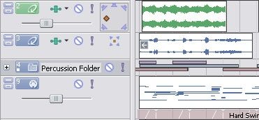 open zoom image for Sony Acid Loop-Based Composition Software (Windows), Nestable Folder Tracks