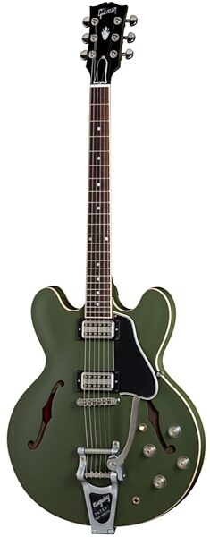 open zoom image for Gibson Memphis Chris Cornell ES-335 Electric Guitar (with Case), Satin Olive