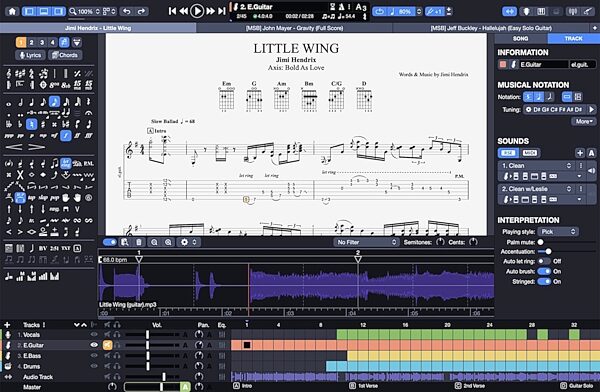 open zoom image for Arobas Music Guitar Pro 8 Software Plug-in, Digital Download, Action Position Back