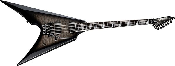open zoom image for ESP LTD Arrow 1000FR Electric Guitar, Satin Charcoal Burst, Open Box (Very Good), Action Position Back