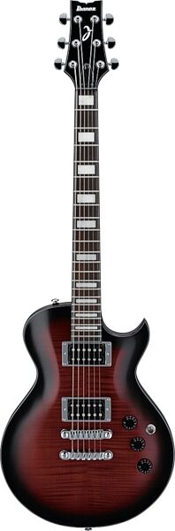 open zoom image for Ibanez ART200FM Artcore Flame Maple Electric Guitar, Transparent Red Burst