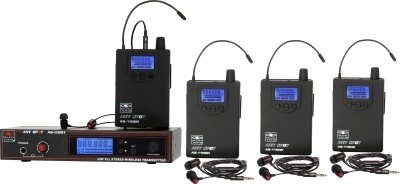 open zoom image for Galaxy Audio AS-1100-4 Selectable-Frequency Wireless In-Ear Monitor Band Pack, Action Position Back