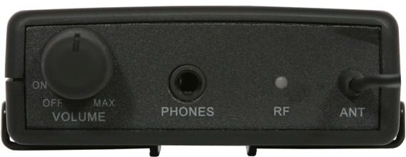 open zoom image for Galaxy Audio AS-1100 Selectable-Frequency Wireless In-Ear Personal Monitor System, Receiver Top