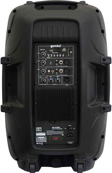 open zoom image for Gemini AS-2115BT Powered Bluetooth Loudspeaker, Single Speaker, Rear