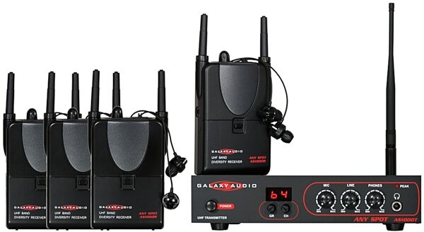 open zoom image for Galaxy Audio ASALS4 All Ears Any Spot Band System Wireless Personal Monitors, Main