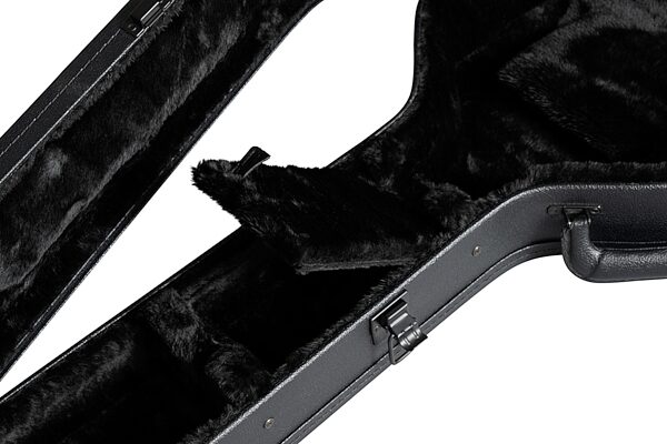 open zoom image for Gibson ES-335 Semi-Hollowbody Electric Guitar Case, Modern Black, Action Position Back