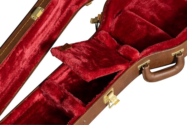 open zoom image for Gibson ES339 Original Hardshell Case, Brown, Action Position Back