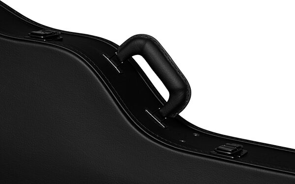 open zoom image for Gibson Dreadnought Hardshell Acoustic Guitar Case, Modern Black, Action Position Back