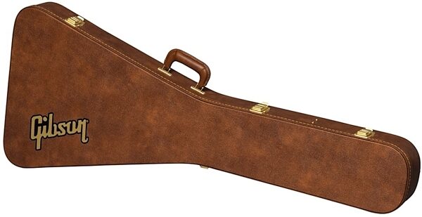 open zoom image for Gibson Flying V Electric Guitar Hardshell Case, Original Brown, view