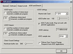 open zoom image for Aardvark Direct Pro Q10 PCI Audio Interface with Cubase LE (Macintosh and Windows), Software - ASIO Turbo Mode